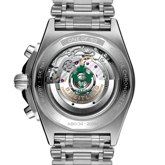  Shop Authentic Breitling Chronomat B01 42 Six Nations Ireland Green Dial Silver Steel Strap Watch for Men - AB0134A91L1A1 - Luxxuri