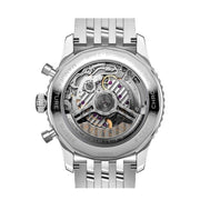  Shop Authentic Breitling Navitimer B01 Chronograph 43 Black Dial Silver Steel Strap Watch for Men - AB0138211B1A1 - Luxxuri