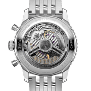  Shop Authentic Breitling Navitimer B01 Chronograph 43 Black Dial Silver Steel Strap Watch for Men - AB0138211B1A1 - Luxxuri
