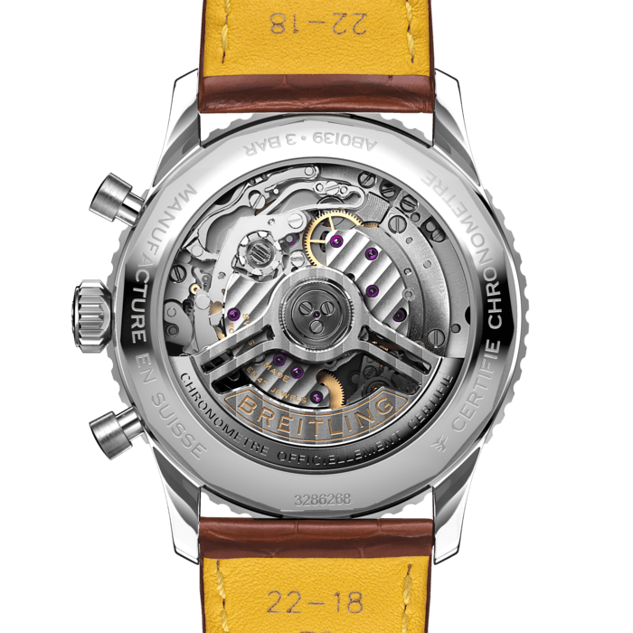  Shop Authentic Breitling Navitimer B01 Chronograph 41 White Dial Brown Leather Strap Watch for Men - AB0139211G1P1 - Luxxuri