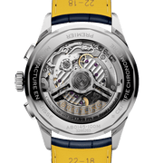  Shop Authentic Breitling Premier B01 Chronograph 42 Blue Dial Blue Leather Strap Watch for Men - AB0145171C1P2 - Luxxuri