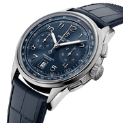  Shop Authentic Breitling Premier B01 Chronograph 42 Blue Dial Blue Leather Strap Watch for Men - AB0145171C1P2 - Luxxuri