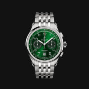  Shop Authentic Breitling Premier B01 Chronograph 42 Green Dial Silver Steel Strap Watch for Men - AB0145371L1A1 - Luxxuri