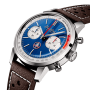  Shop Authentic Breitling Top Time B01 Shelby Cobra Blue Dial Brown Leather Strap Watch for Men - AB01763A1C1X1 - Luxxuri