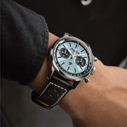 Shop Authentic Breitling Top Time B01 Triumph Blue Dial Black Leather Strap Watch for Men - AB01764A1C1X1 - Luxxuri