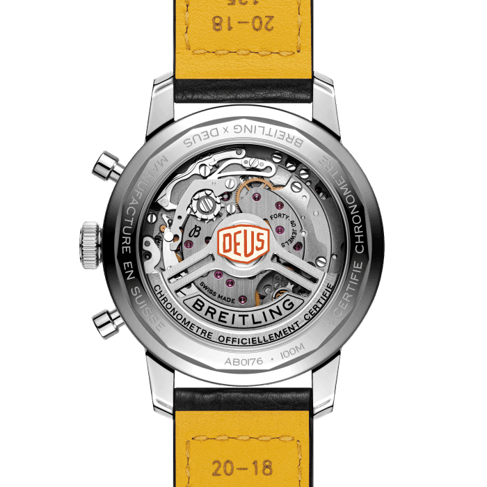  Shop Authentic Breitling Top Time B01 Deus Black Dial Black Leather Strap Watch for Men - AB01765A1B1X1 - Luxxuri