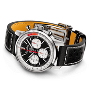  Shop Authentic Breitling Top Time B01 Deus Black Dial Black Leather Strap Watch for Men - AB01765A1B1X1 - Luxxuri