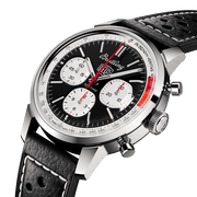  Shop Authentic Breitling Top Time B01 Deus Black Dial Black Leather Strap Watch for Men - AB01765A1B1X1 - Luxxuri