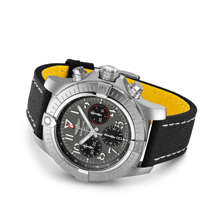  Shop Authentic Breitling Avenger B01 Chronograph 45 Anthracite Dial Black Nylon Strap Watch for Men - AB01821A1B1X1 - Luxxuri