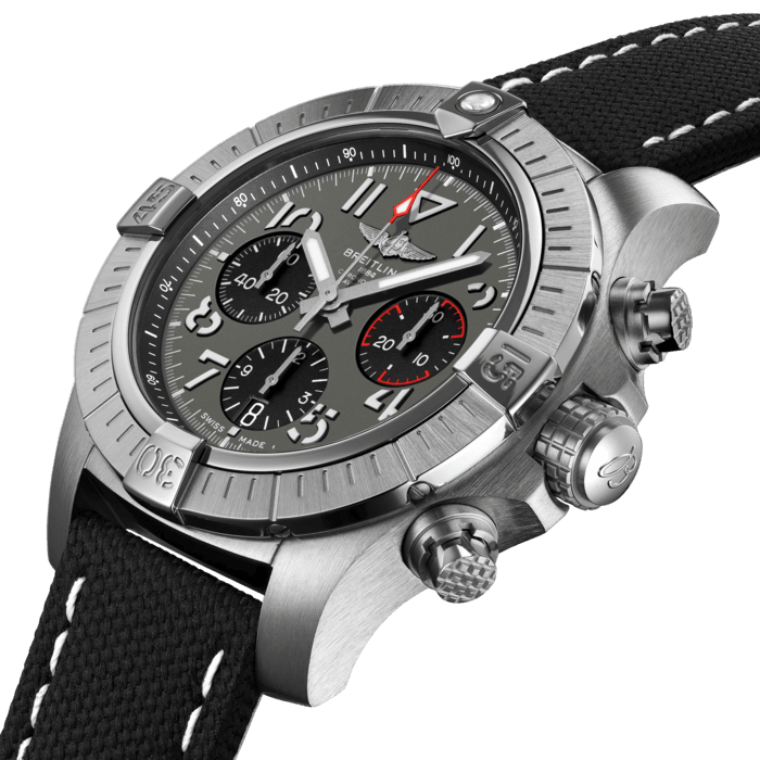  Shop Authentic Breitling Avenger B01 Chronograph 45 Anthracite Dial Black Nylon Strap Watch for Men - AB01821A1B1X1 - Luxxuri