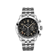  Shop Authentic Breitling Super Avi B04 Chronograph GMT 46 P-51 Mustang Black Dial Silver Steel Strap Watch for Men - AB04453A1B1A1 - Luxxuri