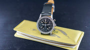  Shop Authentic Breitling Navitimer Ref. 806 1959 Re-Edition Black Dial Brown Leather Strap Watch for Men - AB0910371B1X1 - Luxxuri