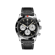  Shop Authentic Breitling Avi Ref. 765 1964 Re Edition Black Dial Black Leather Strap Watch for Men - AB09451A1B1X1 - Luxxuri