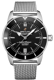  Shop Authentic Breitling Superocean Heritage B20 Automatic 42 Black Dial Silver Mesh Bracelet Watch for Men - AB2010121B1A1 - Luxxuri