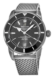  Shop Authentic Breitling Superocean Heritage B20 Automatic 42 Black Dial Silver Mesh Bracelet Watch for Men - AB2010121B1A1 - Luxxuri