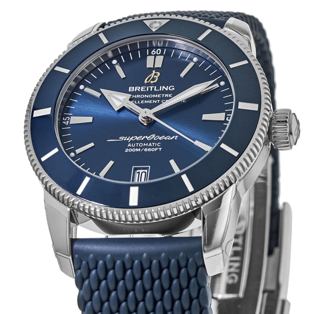  Shop Authentic Breitling Superocean Heritage B20 Automatic 42 Blue Dial Blue Mesh Bracelet Watch for Men - AB2010161C1S1 - Luxxuri