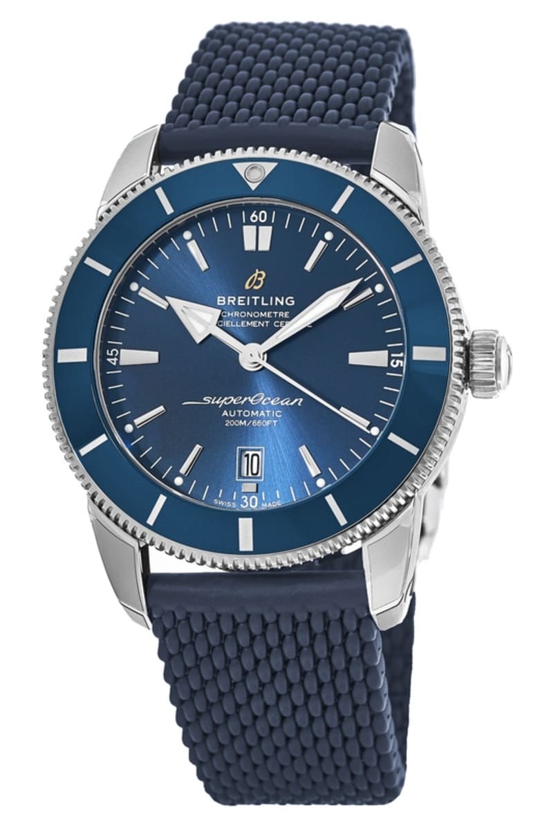  Shop Authentic Breitling Superocean Heritage B20 Automatic 46 Blue Dial Blue Mesh Bracelet Watch for Men - AB2020161C1S1 - Luxxuri