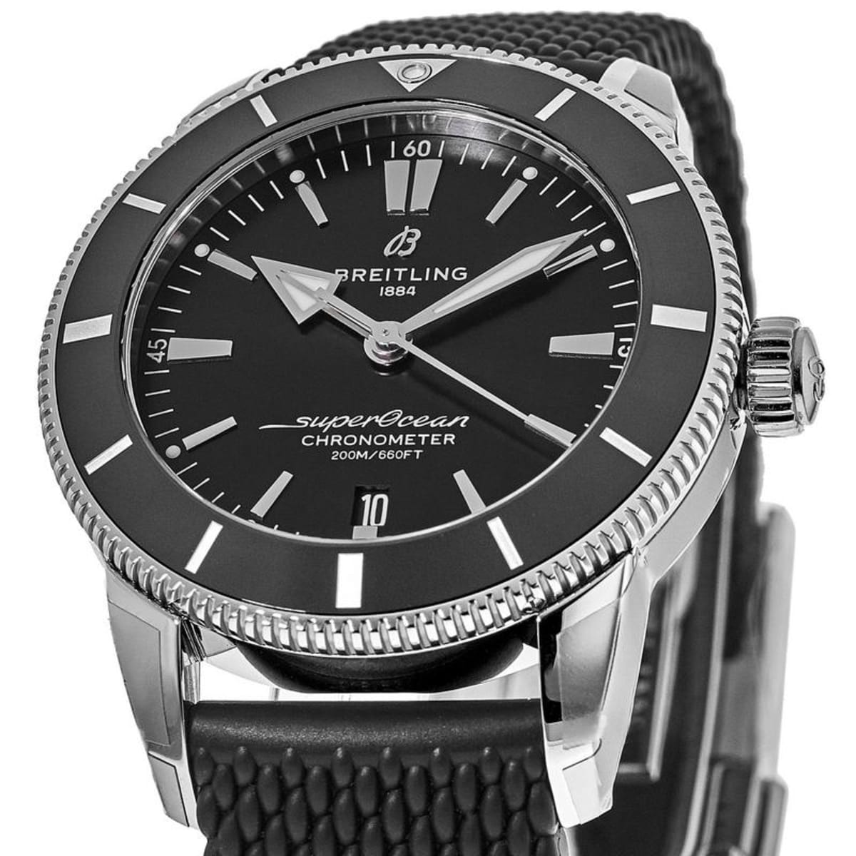  Shop Authentic Breitling Superocean Heritage B20 Automatic 44 Black Dial Black Mesh Bracelet Watch for Men - AB2030121B1S1 - Luxxuri