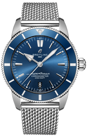  Shop Authentic Breitling Superocean Heritage B20 Automatic 44 Blue Dial Silver Mesh Bracelet Watch for Men - AB2030161C1A1 - Luxxuri