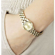  Shop Authentic Marc Jacobs Henry Dinky Gold Dial Gold Steel Strap Watch for Women - MBM3199 - Luxxuri