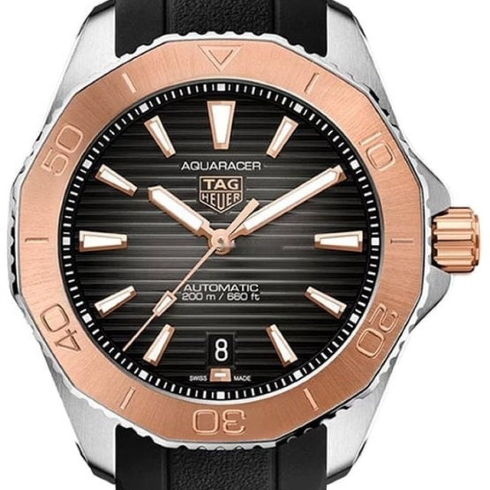  Shop Authentic Tag Heuer Aquaracer Professional 200 Automatic Black Dial Black Rubber Strap Watch for Men - WBP2151.FT6199 - Luxxuri