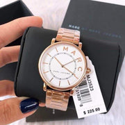  Shop Authentic Marc Jacobs Roxy White Dial Rose Gold Steel Strap Watch for Women - MJ3523 - Luxxuri