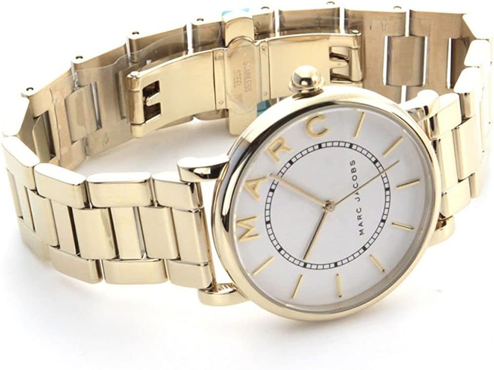  Shop Authentic Marc Jacobs Roxy White Dial Gold Steel Strap Watch for Women - MJ3522 - Luxxuri