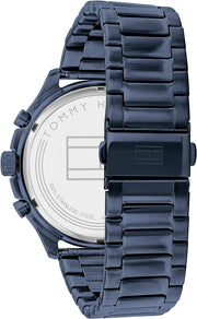  Shop Authentic Tommy Hilfiger Asher Chronograph Blue Dial Blue Steel Strap Watch For Men - 1791853 - Luxxuri