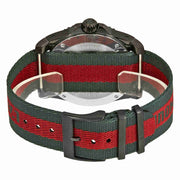  Shop Authentic Gucci Dive Green & Red Dial Green & Red Nylon Strap Watch For Men - YA136216 - Luxxuri