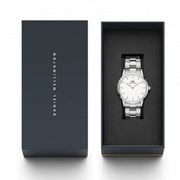  Shop Authentic Daniel Wellington Iconic Link White Dial Silver Steel Strap Watch for Women - DW00100203 - Luxxuri