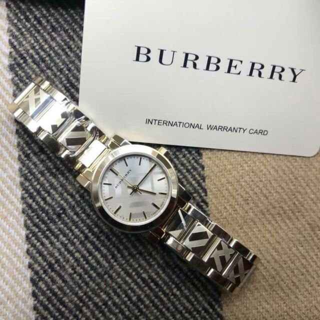  Shop Authentic Burberry The City Silver Dial Silver Steel Strap Watch for Women - BU9233 - Luxxuri