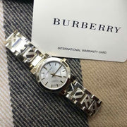 Shop Authentic Burberry The City Silver Dial Silver Steel Strap Watch for Women - BU9233 - Luxxuri