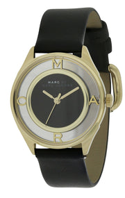  Shop Authentic Marc Jacobs Tether Black Dial Black Leather Strap Watch for Women - MBM1376 - Luxxuri
