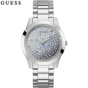  Shop Authentic Guess Crush Silver Dial Silver Steel Strap Watch For Women - GW0020L1 - Luxxuri