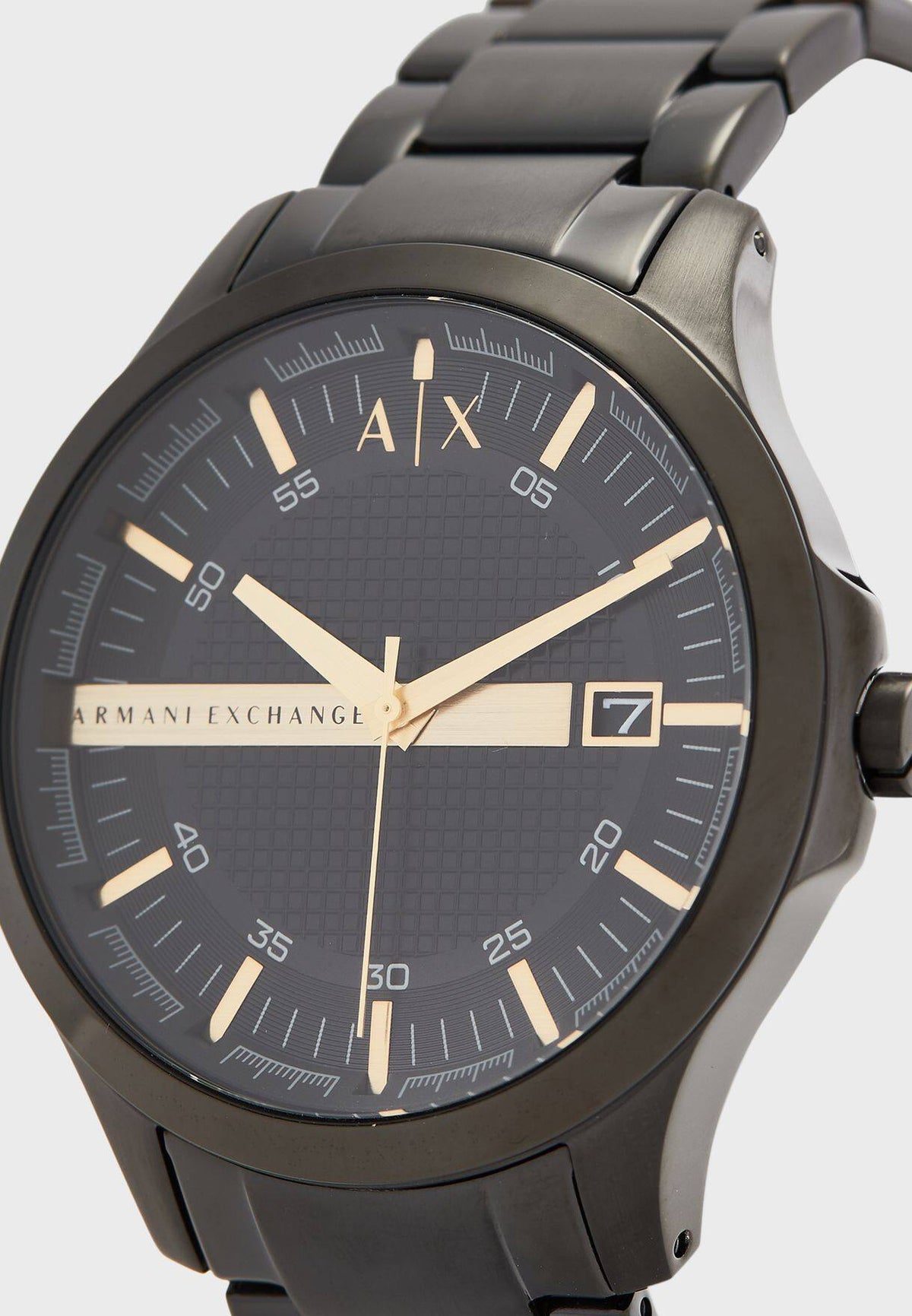  Shop Authentic Armani Exchange Hampton Chronograph Black Dial Black Steel Strap Watch For Men - AX2150 - Luxxuri