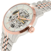  Shop Authentic Fossil Townsman Automatic Skeleton White Dial Two Tone Steel Strap Watch for Men - ME3075 - Luxxuri