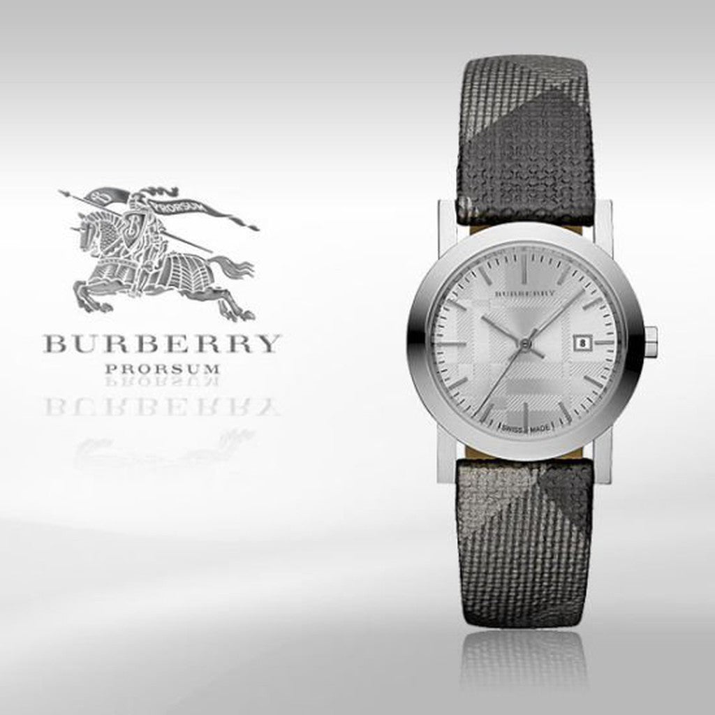  Shop Authentic Burberry The City Silver Dial Multicolored Leather Strap Watch for Women - BU1873 - Luxxuri
