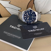  Shop Authentic Tag Heuer Aquaracer Professional 300 Automatic Blue Dial Silver Steel Strap Watch for Men - WBP201B.BA0632 - Luxxuri