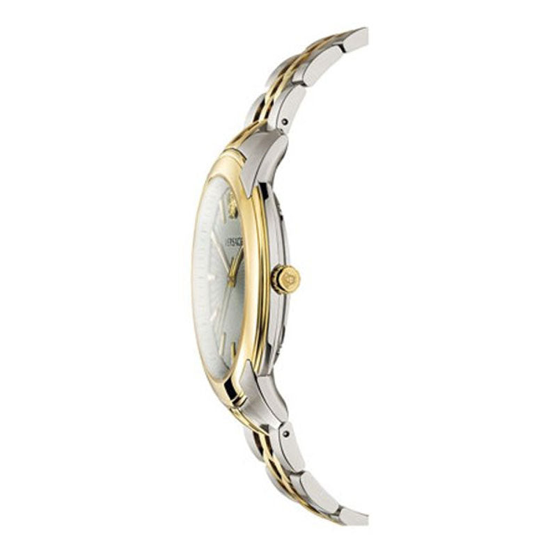  Shop Authentic Versace V-Urban Quartz Silver Dial Two Tone Steel Strap Watch for Men - VELQ00519 - Luxxuri