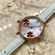  Shop Authentic Fossil Jacqueline Multi Colored Dial Blue Leather Strap Watch for Women - ES4813 - Luxxuri