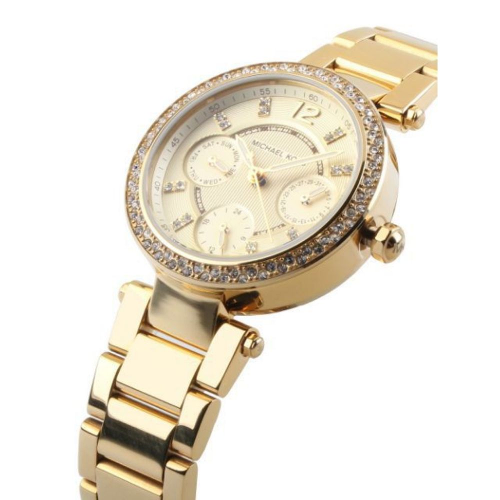  Shop Authentic Michael Kors Parker White Dial Gold Steel Strap Watch for Women - MK6056 - Luxxuri