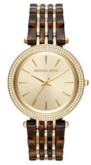  Shop Authentic Michael Kors Darci Gold Dial Brown Two Tone Steel Strap Watch for Women - MK4326 - Luxxuri
