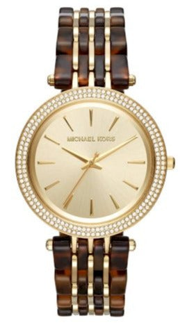  Shop Authentic Michael Kors Darci Gold Dial Brown Two Tone Steel Strap Watch for Women - MK4326 - Luxxuri