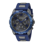  Shop Authentic Guess Velocity Blue Dial Blue Rubber Strap Watch for Men - W0599G2 - Luxxuri