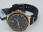 Shop Authentic Tommy Hilfiger Eve Chronograph Quartz Black Dial Black Silicone Strap Watch For Women - 1782282 - Luxxuri
