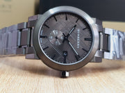  Shop Authentic Burberry The City Black Dial Black Steel Strap Watch for Men - BU9902 - Luxxuri