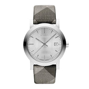  Shop Authentic Burberry The City Silver Dial Multicolored Leather Strap Watch for Women - BU1873 - Luxxuri