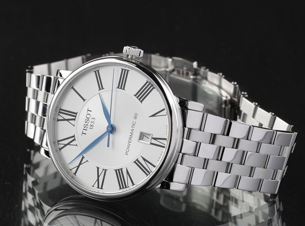  Shop Authentic Tissot T Classic Carson Premium Powermatic 80 Silver Dial Silver Steel Strap Watch For Men - T122.407.11.033.00 - Luxxuri