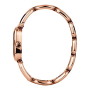  Shop Authentic Gucci G Gucci Diamonds Black Dial Rose Gold Steel Strap Watch For Women - YA125409 - Luxxuri
