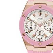  Shop Authentic Guess Athena White Dial Pink Rubber Strap Watch For Women - GW0030L4 - Luxxuri